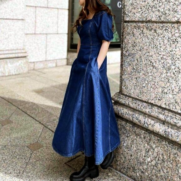 NWT Zara Denim Dress Size S - Picture 1 of 13
